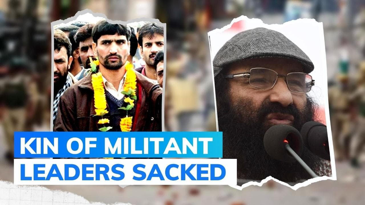 Jammu and Kashmir: four govt employees sacked for having 'terror links', 'anti-govt comments'