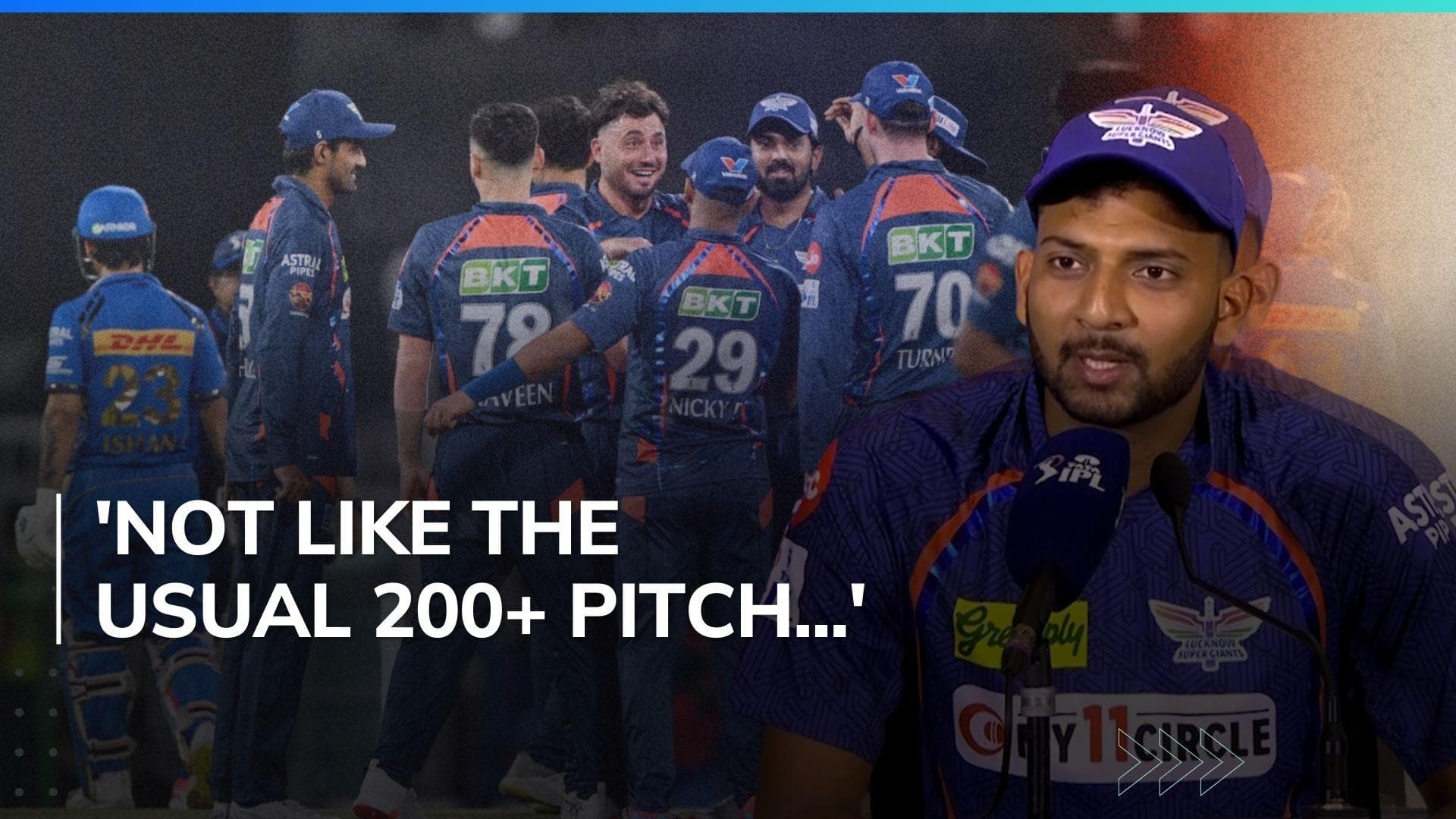 Watch: Mohsin Khan reveals how slow wicket helped LSG restrict MI to paltry total | IPL