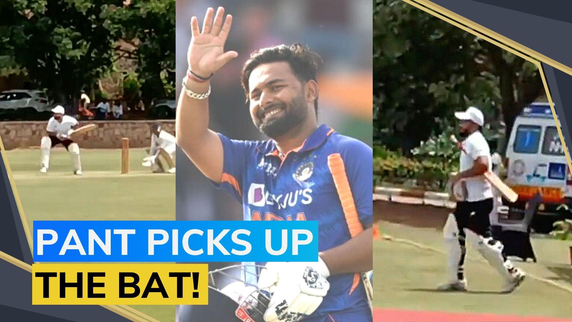 Rishabh Pant makes a comeback, hits a six on return | Watch
