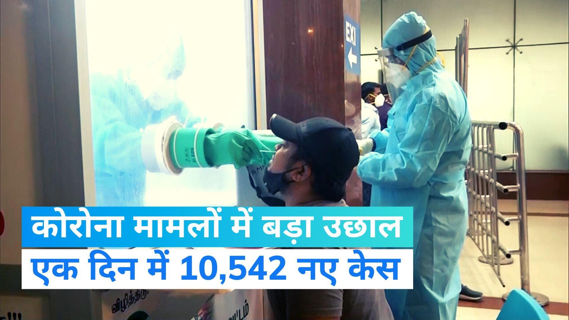 ‌Covid update: देशभर में एक दिन में आए कोरोना के 10542 नए केस, एक्टिव मामलों की संख्या 63 हजार के पार