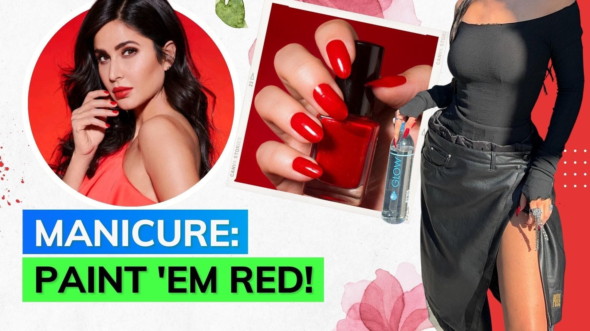 Red is ruling the manicure world! Take some inspos from these celebs