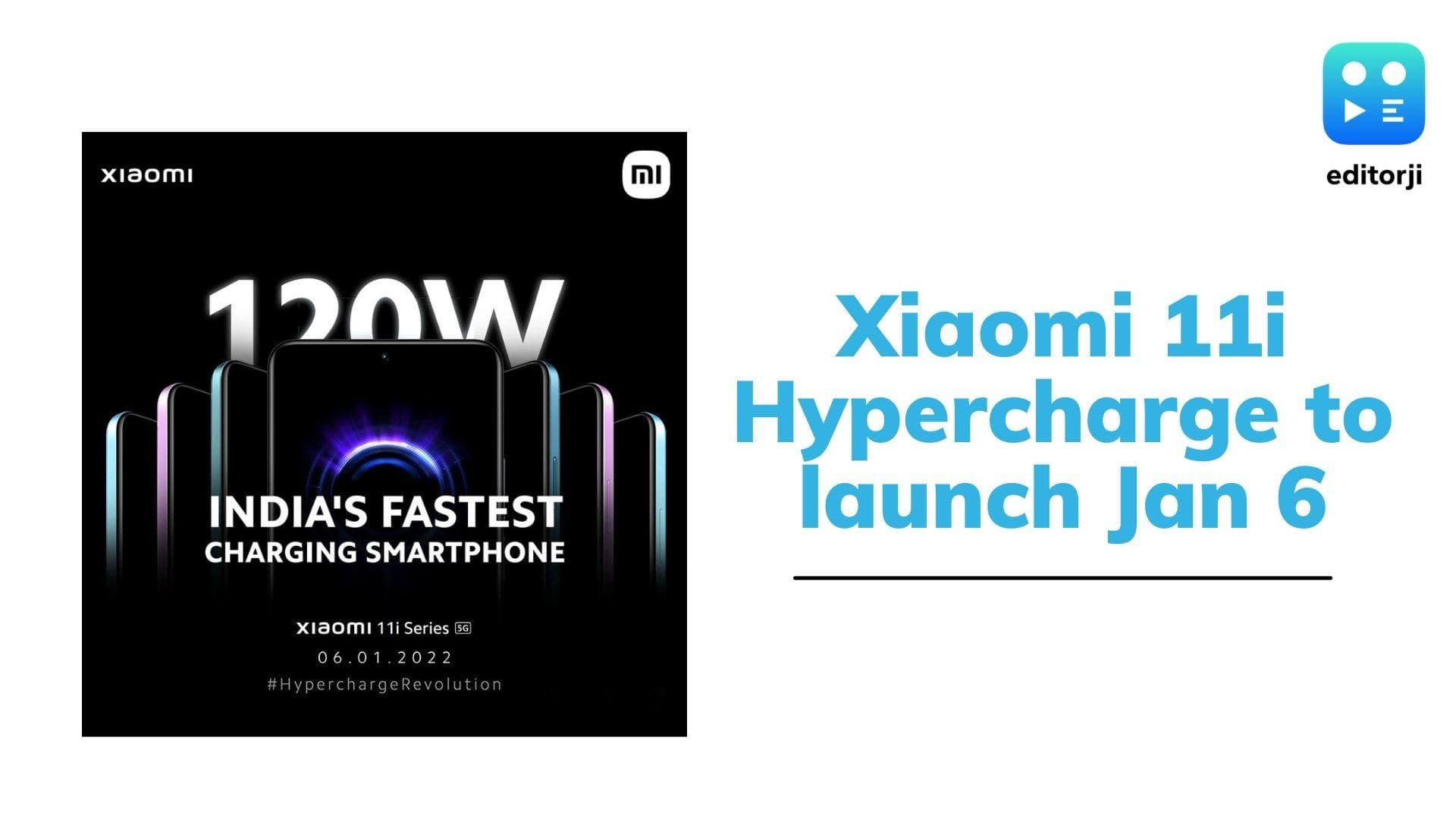 Xiaomi 11i Hypercharge to launch with 120W charging on January 6: check specs, features
