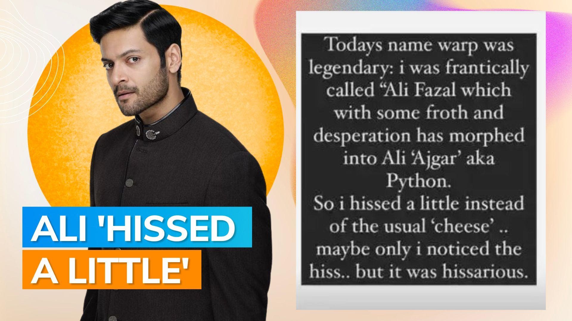 Ali Fazal reacts as fan calls him 'Ali Ajgar'; says 'it was hissarious'