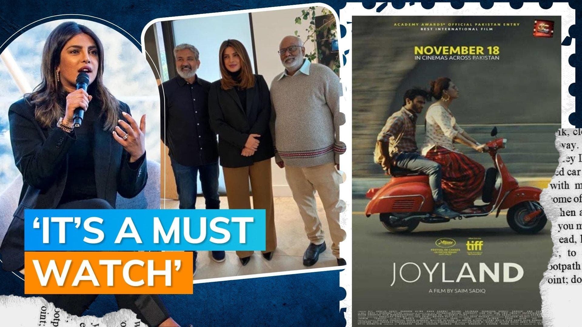 Priyanka Chopra praises Pakistan’s Oscar hopeful 'Joyland'; attends 'RRR' screening with SS Rajamouli