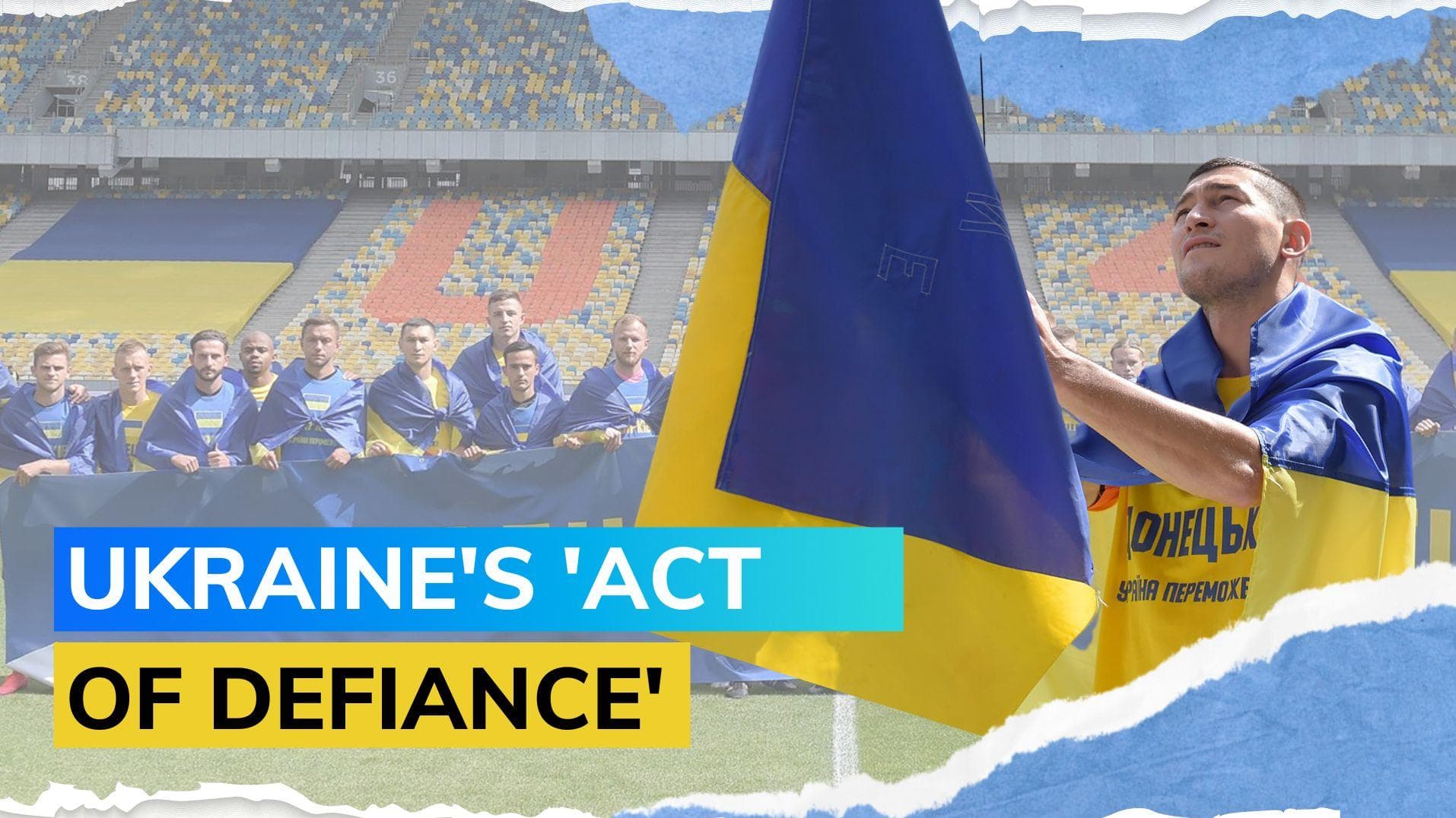 Football makes an emotional return to war-torn Ukraine