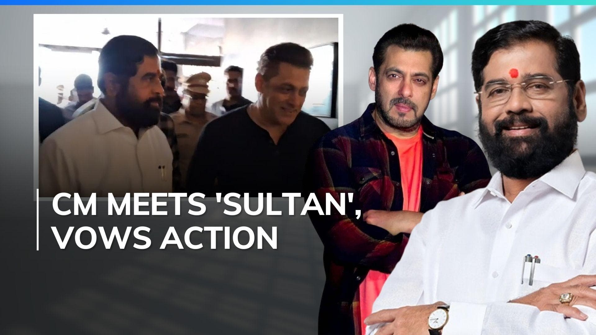 Maharashtra CM Eknath Shinde meets Salman Khan and family, assures of security | Watch 