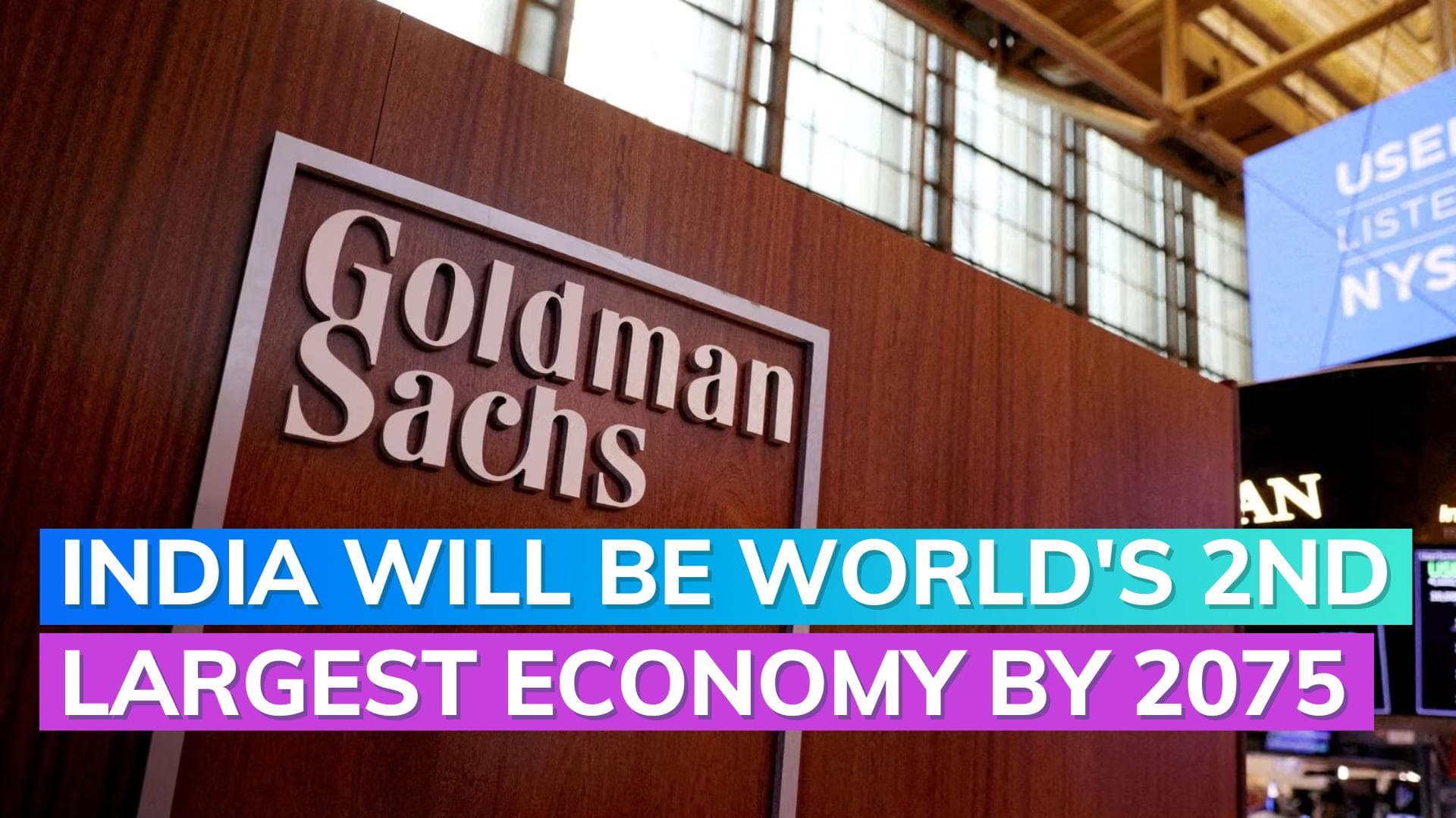 India poised to become second-largest economy by 2075, says Goldman Sachs