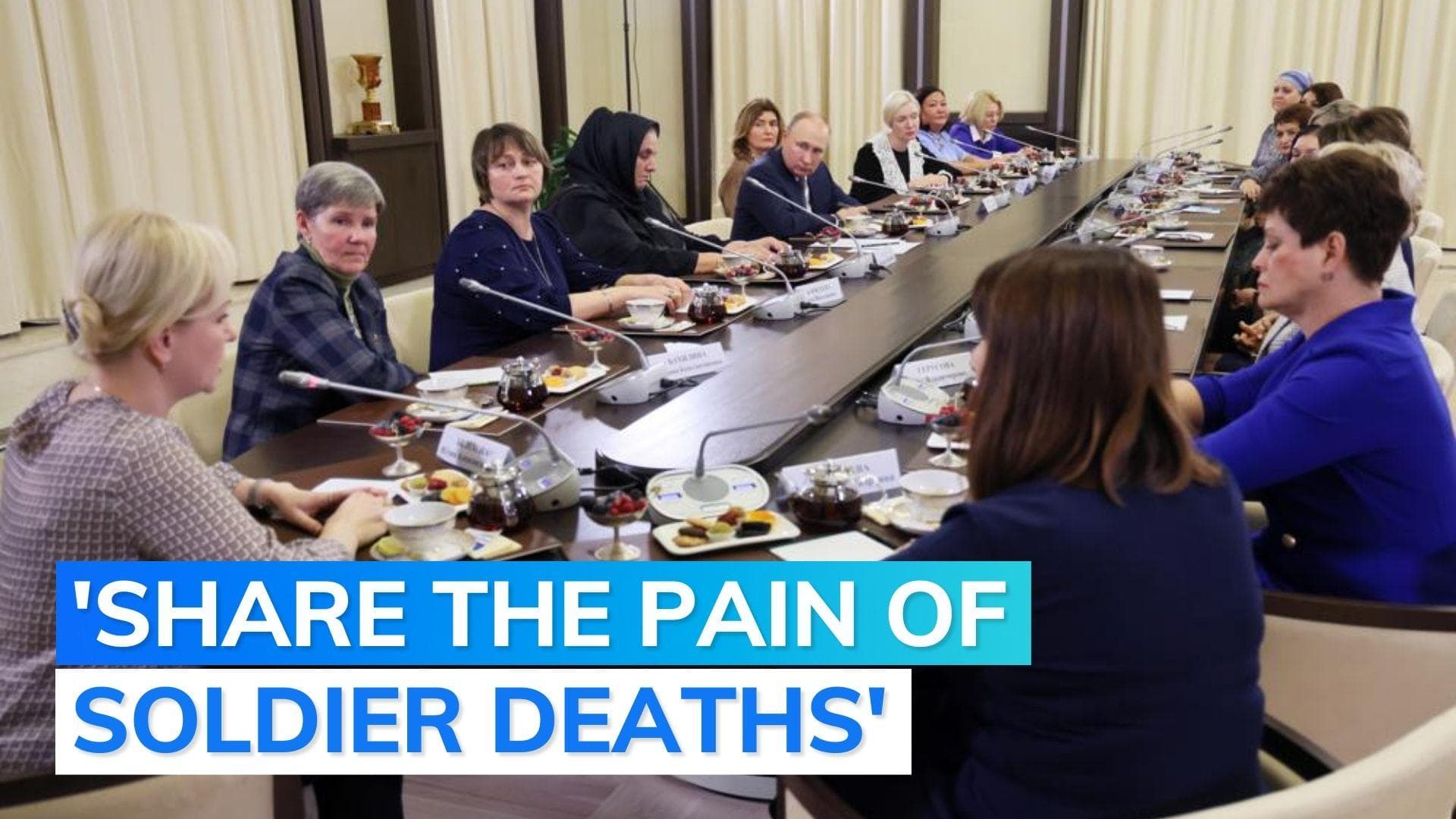 Vladimir Putin meets with mothers of soldiers fighting in Ukraine 