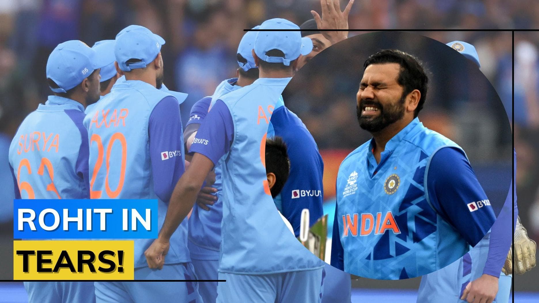 IND vs PAK: In pictures! Rohit Sharma gets emotional during India's national anthem in T20 World Cup