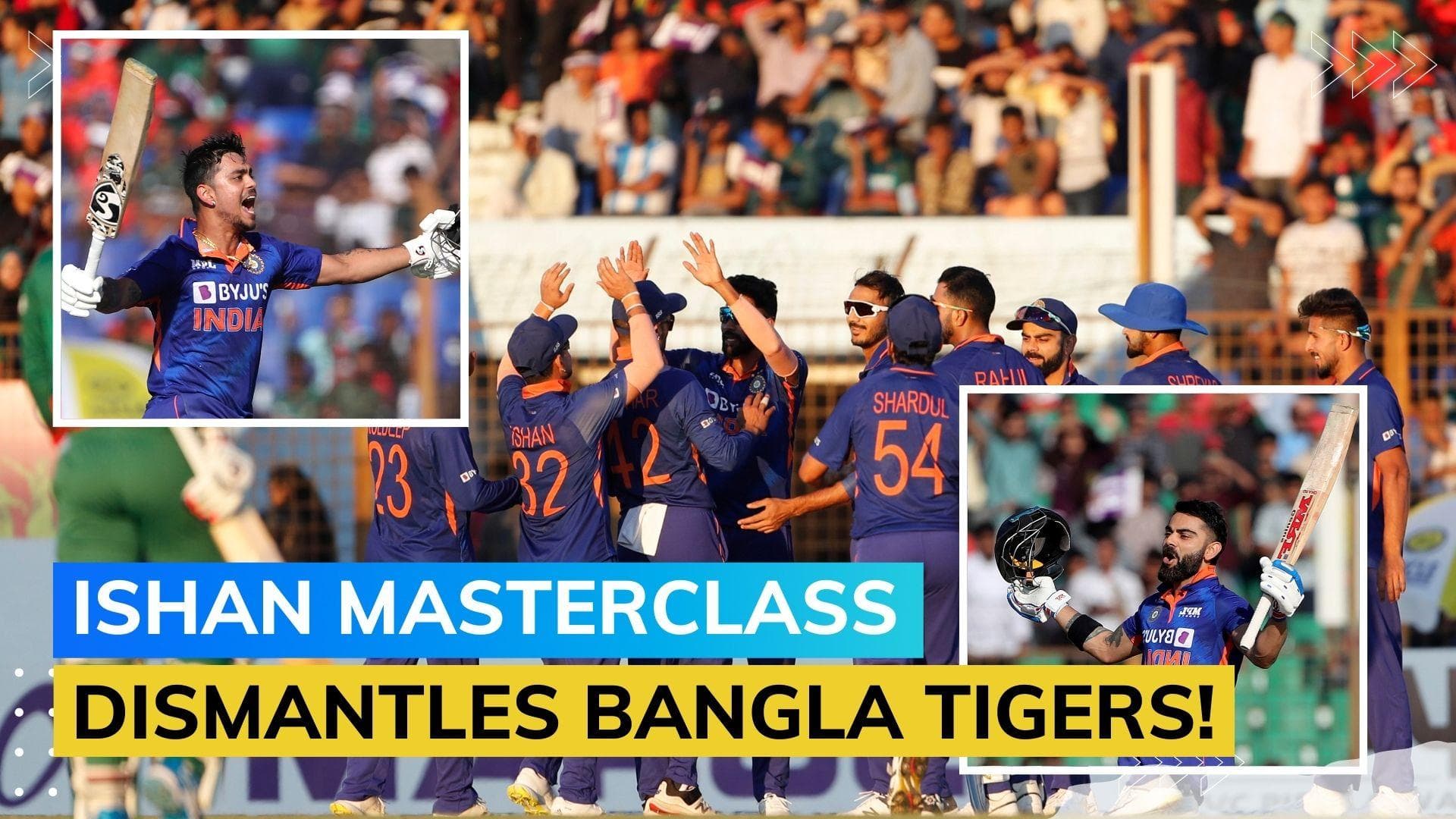 IND vs BAN: India bag consolation win, beat Bangladesh by massive 227-run margin