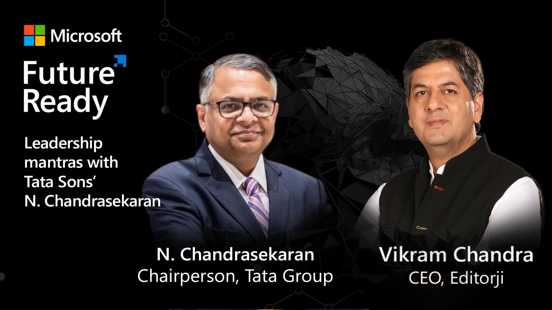 Tata Sons Chairman @ Microsoft Future Ready on the trends for tomorrow