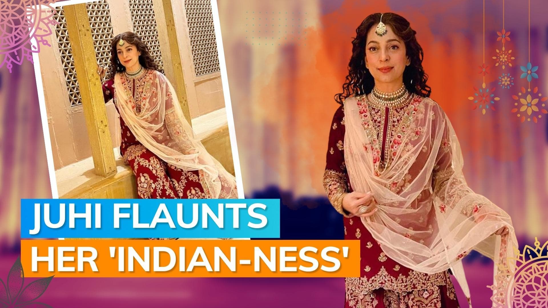 Juhi Chawla shares pics of her outfit from Sidharth Malhotra-Kiara Advani wedding