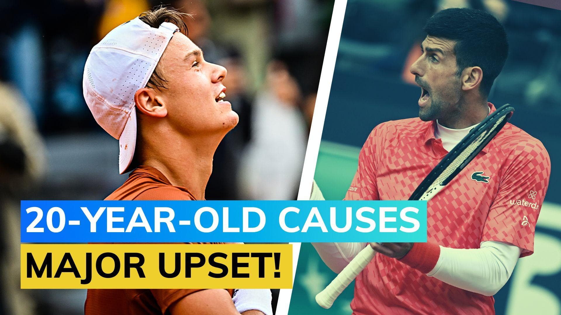 Holger Rune stuns 6-time champion Novak Djokovic at Italian Open