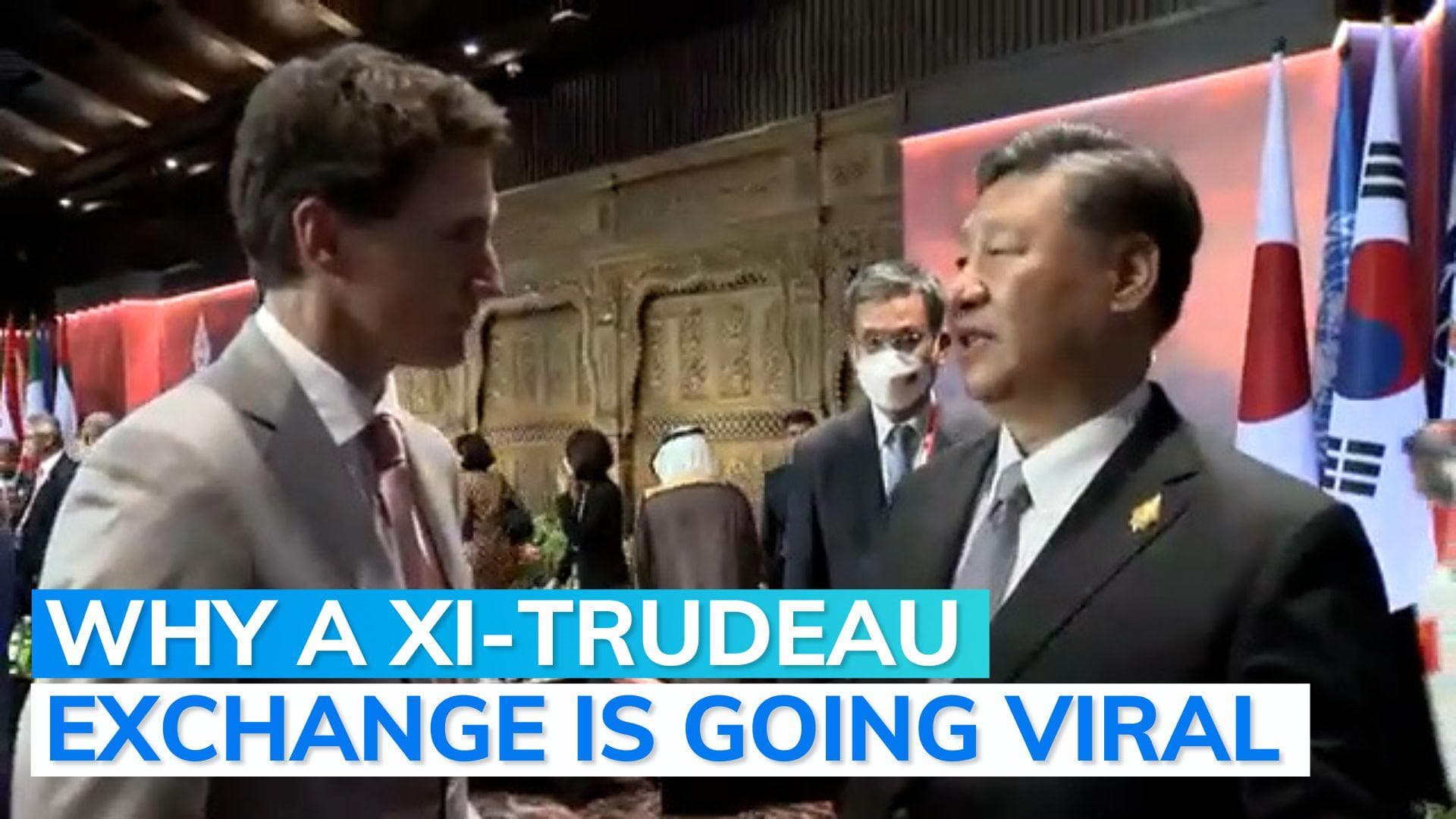 Watch: Xi Jinping voices displeasure, Trudeau non-chalant