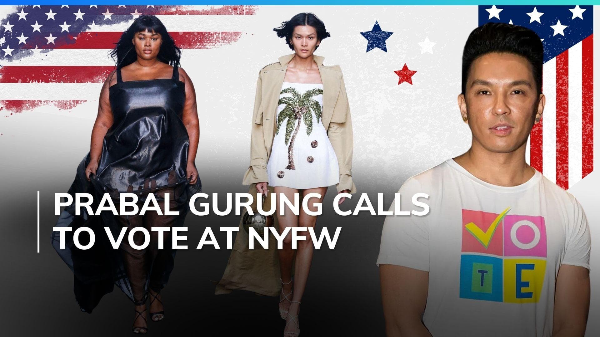 Did designer Prabal Gurung declare his political stand for the upcoming US election at NYFW? 