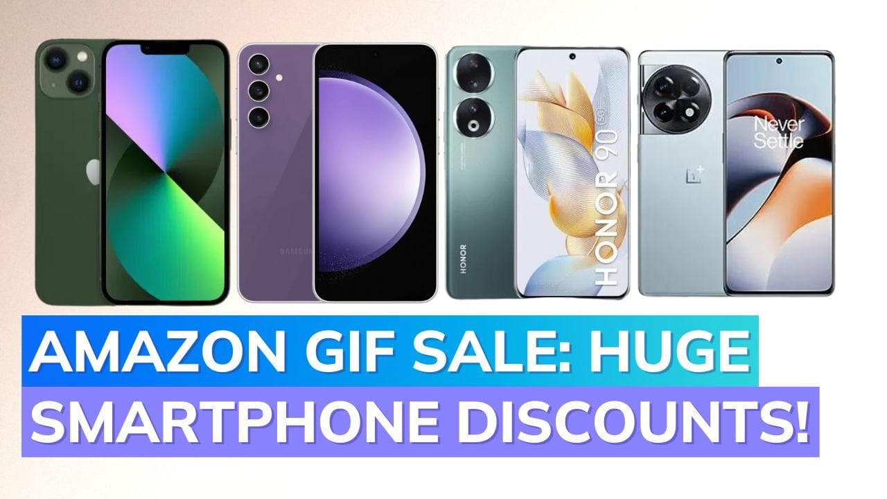 Amazon GIF Sale 2023: Discount on top smartphone brands revealed- iPhones, Galaxy, Oneplus, iQOO, Realme