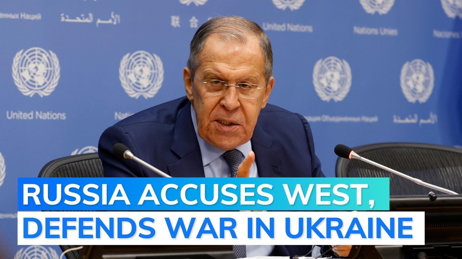 Russian foreign minister blasts West for 'Russophobia'