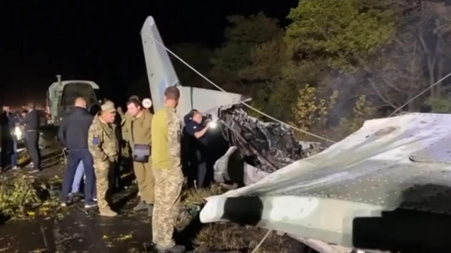 22 killed in Ukraine military plane crash