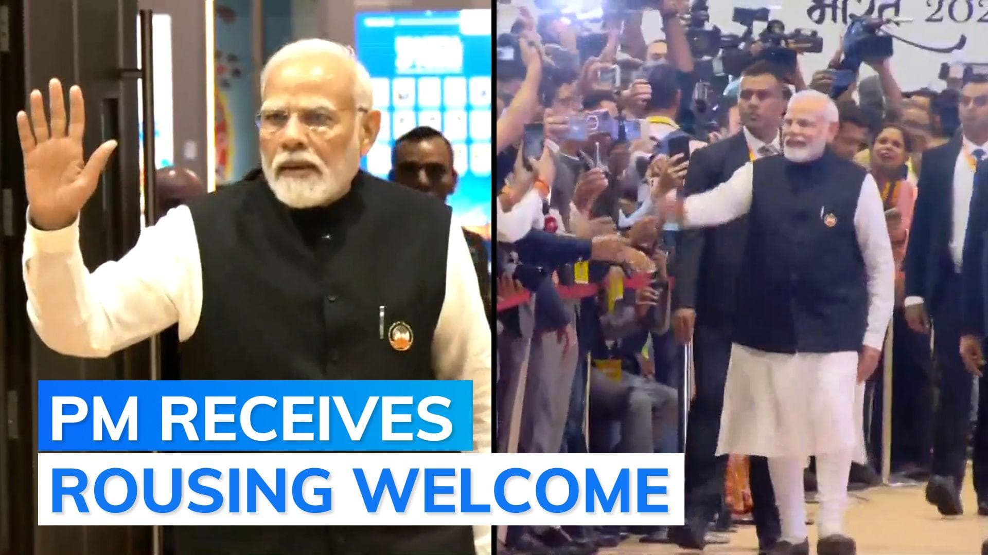 Watch: PM Modi visits G20 venue-Bharat Mandapam, greeted by media