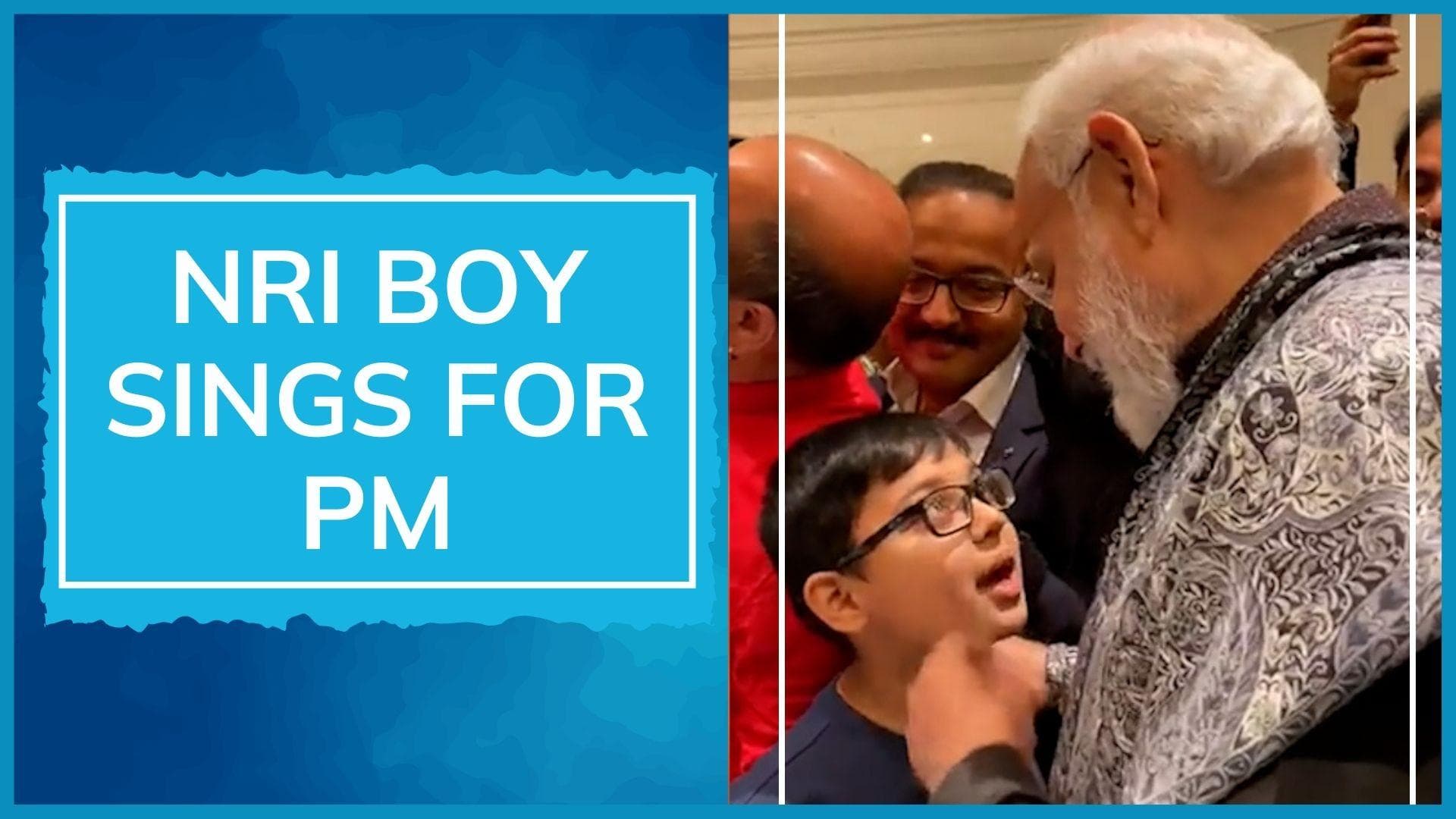 Watch: Indian boy sings patriotic song for PM Modi in Germany