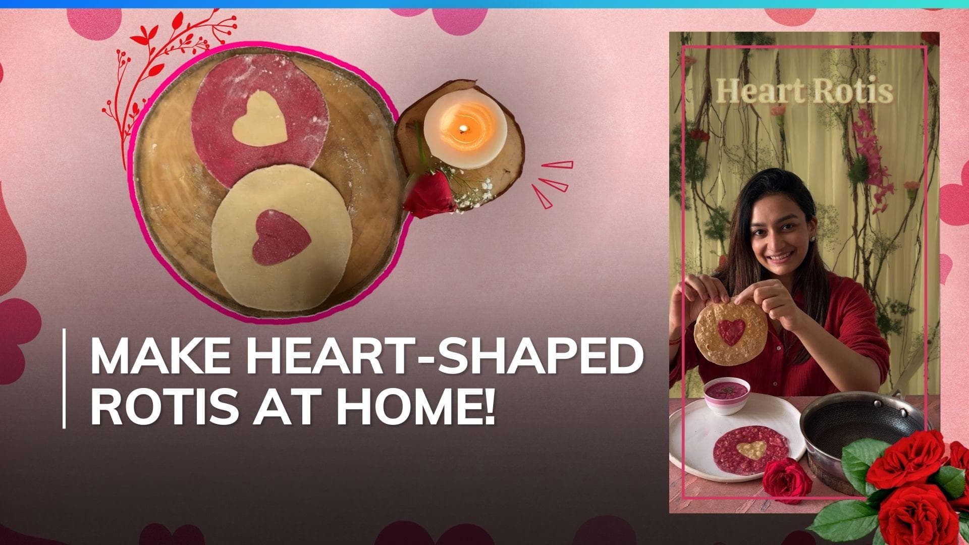 Valentine's Day special recipe: Make this healthy beetroot rotis and impress your partner!