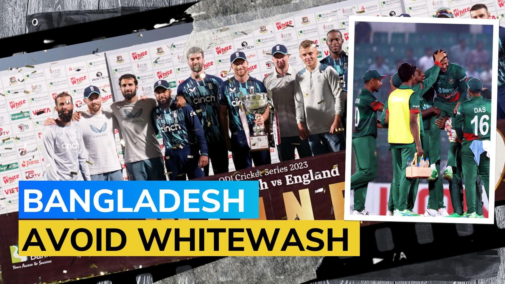England lose final ODI to Bangladesh, win series 2-1