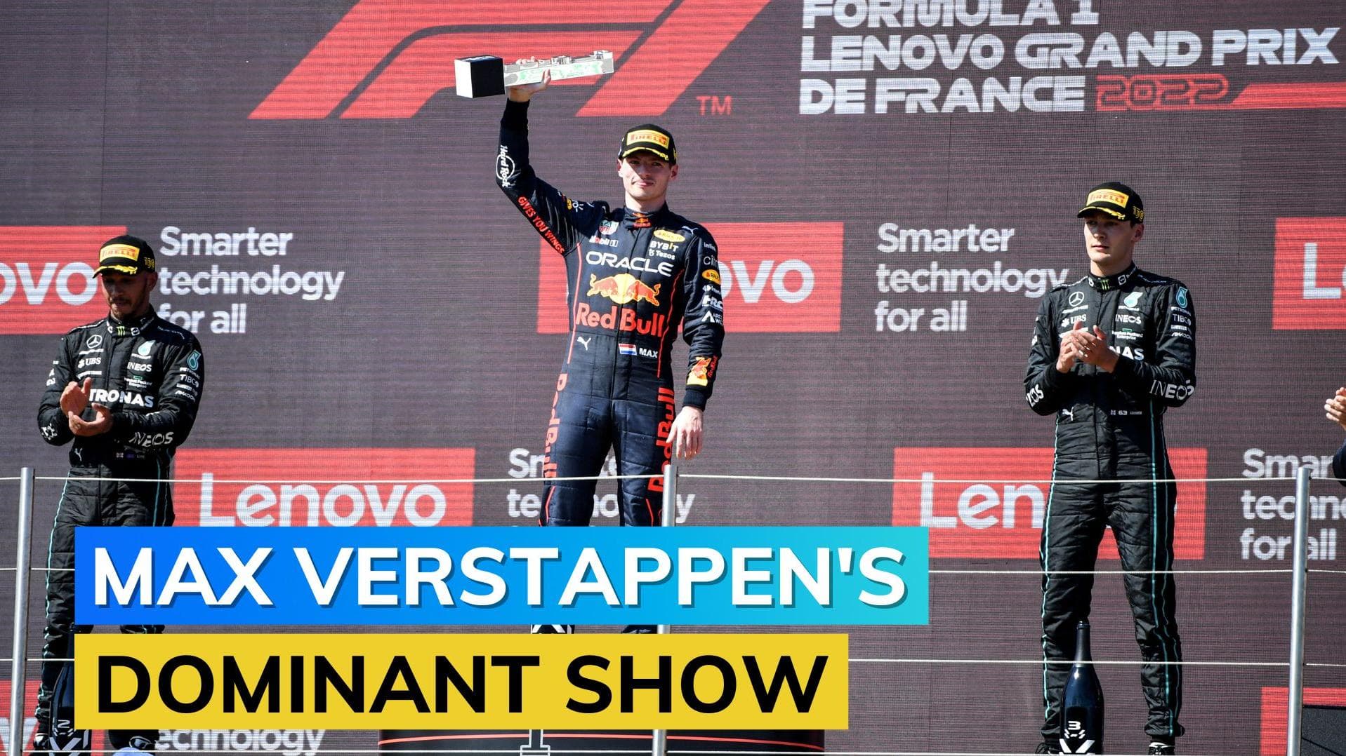 Max Verstappen wins French GP after Charles Leclerc crashes out from lead