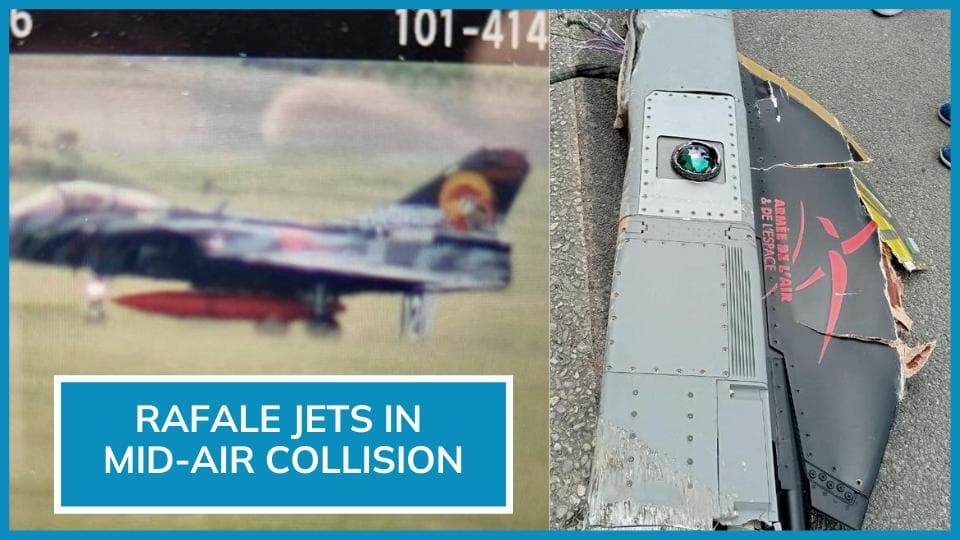 Rafale jets crash mid-air: collision during air show in France. Watch what happened