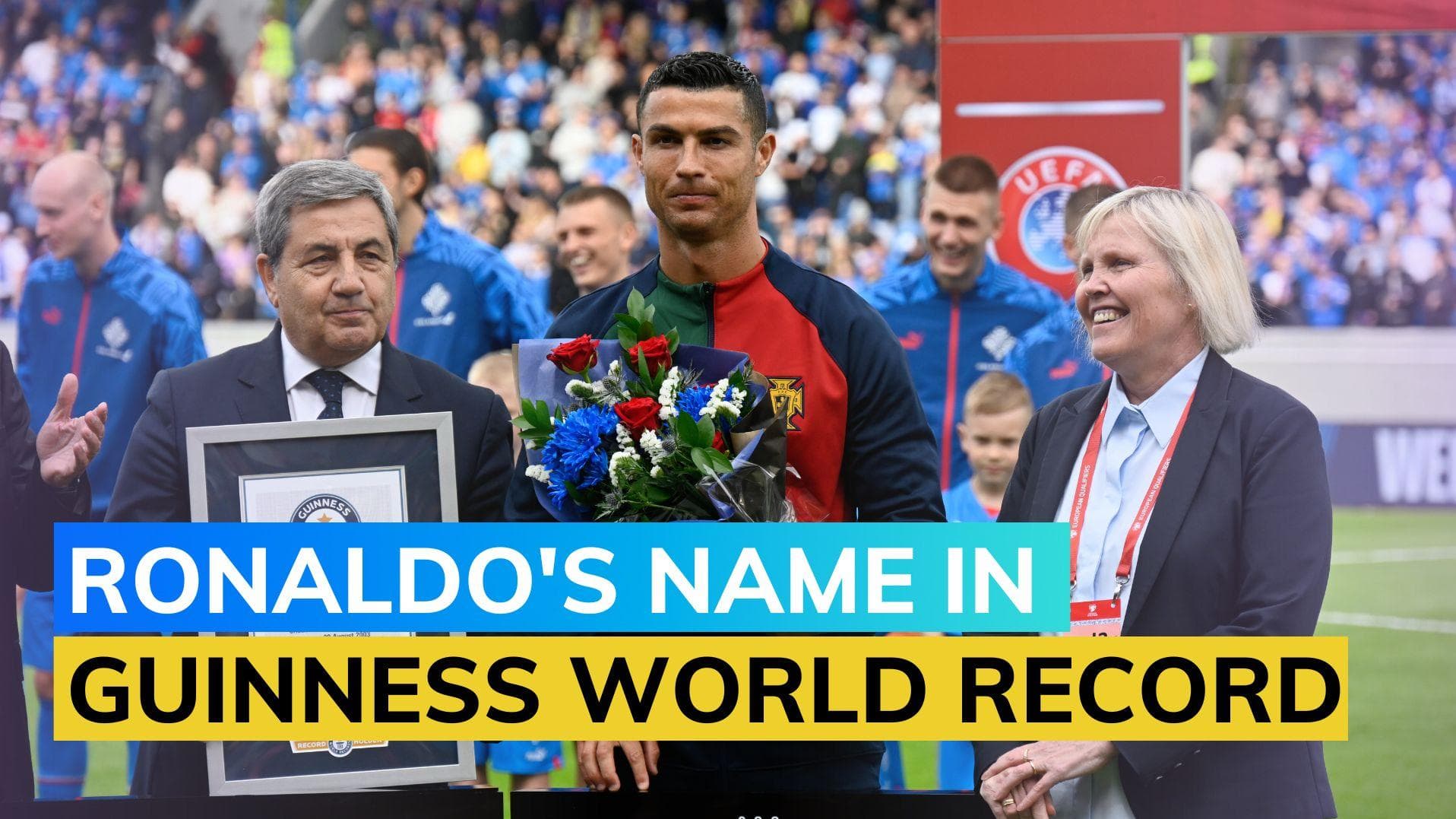 Ronaldo scores late winner in record 200th game for Portugal