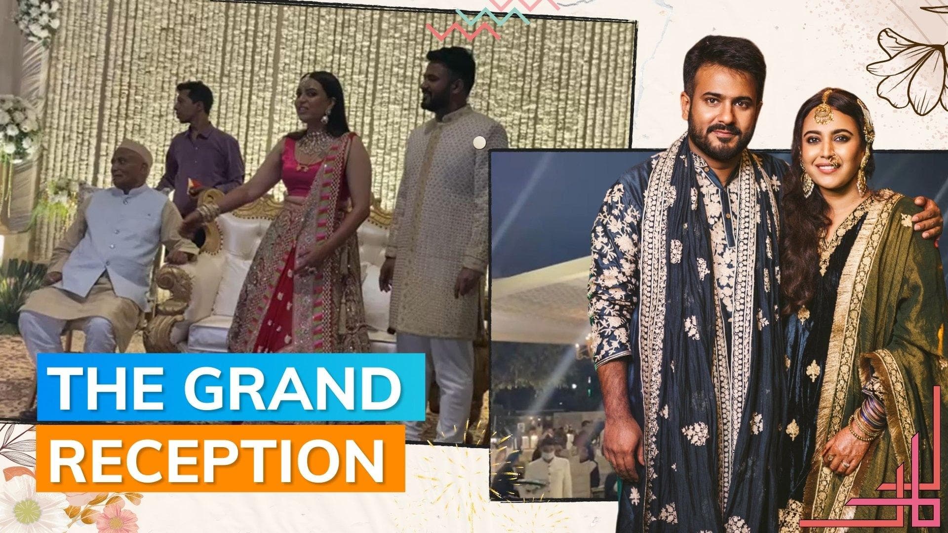 Swara Bhasker and Fahad Ahmad host reception: The couple poses with guests