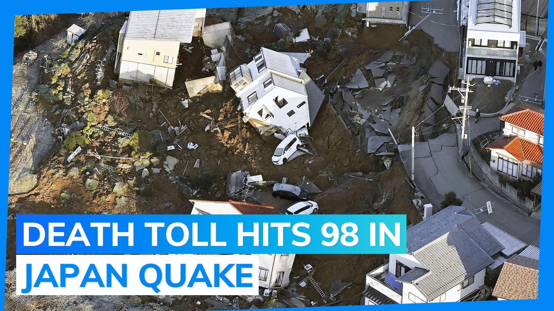 Japan: 98 dead in earthquake, over 200 missing