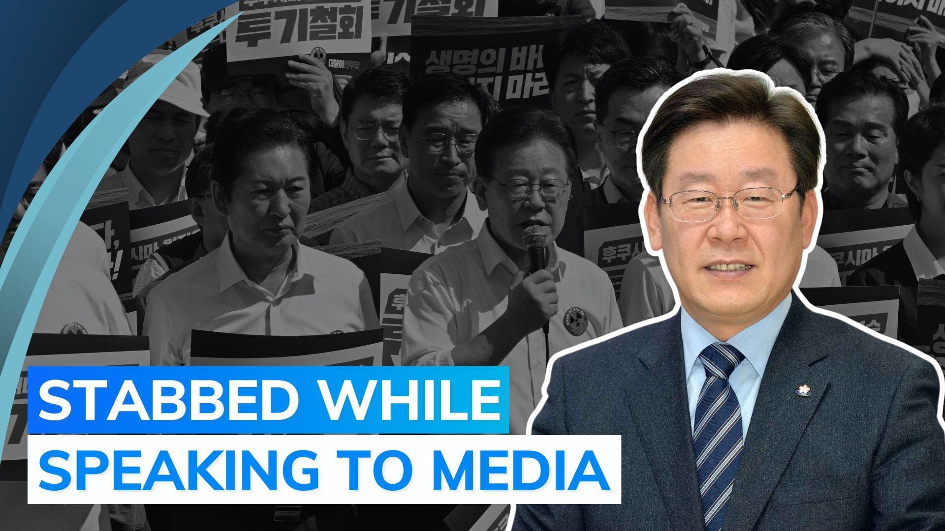 South Korean opposition leader Lee Jae-myung stabbed in neck