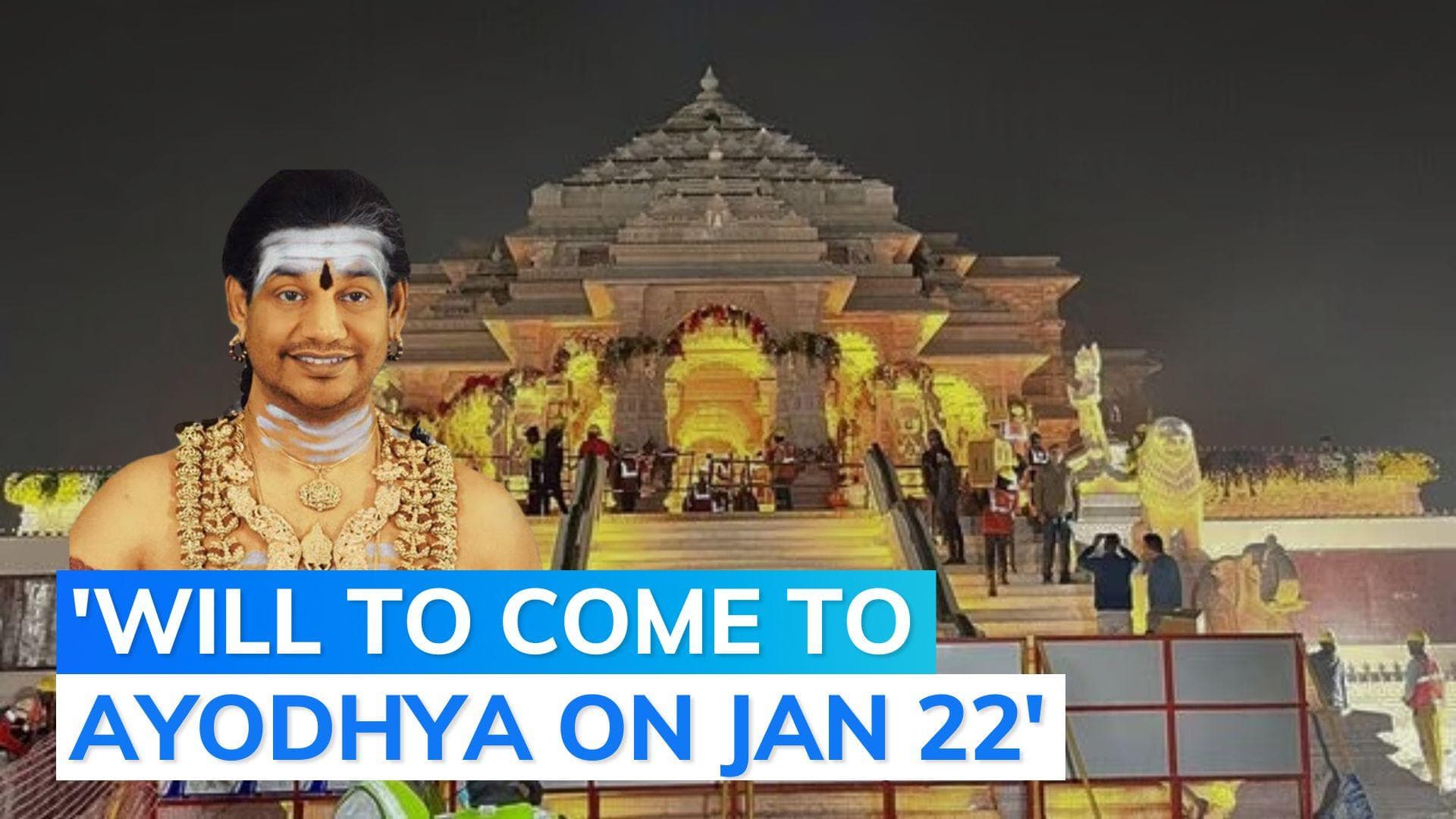 Rape accused Nithyananda says 'formally invited' to attend Ram Temple ceremony 