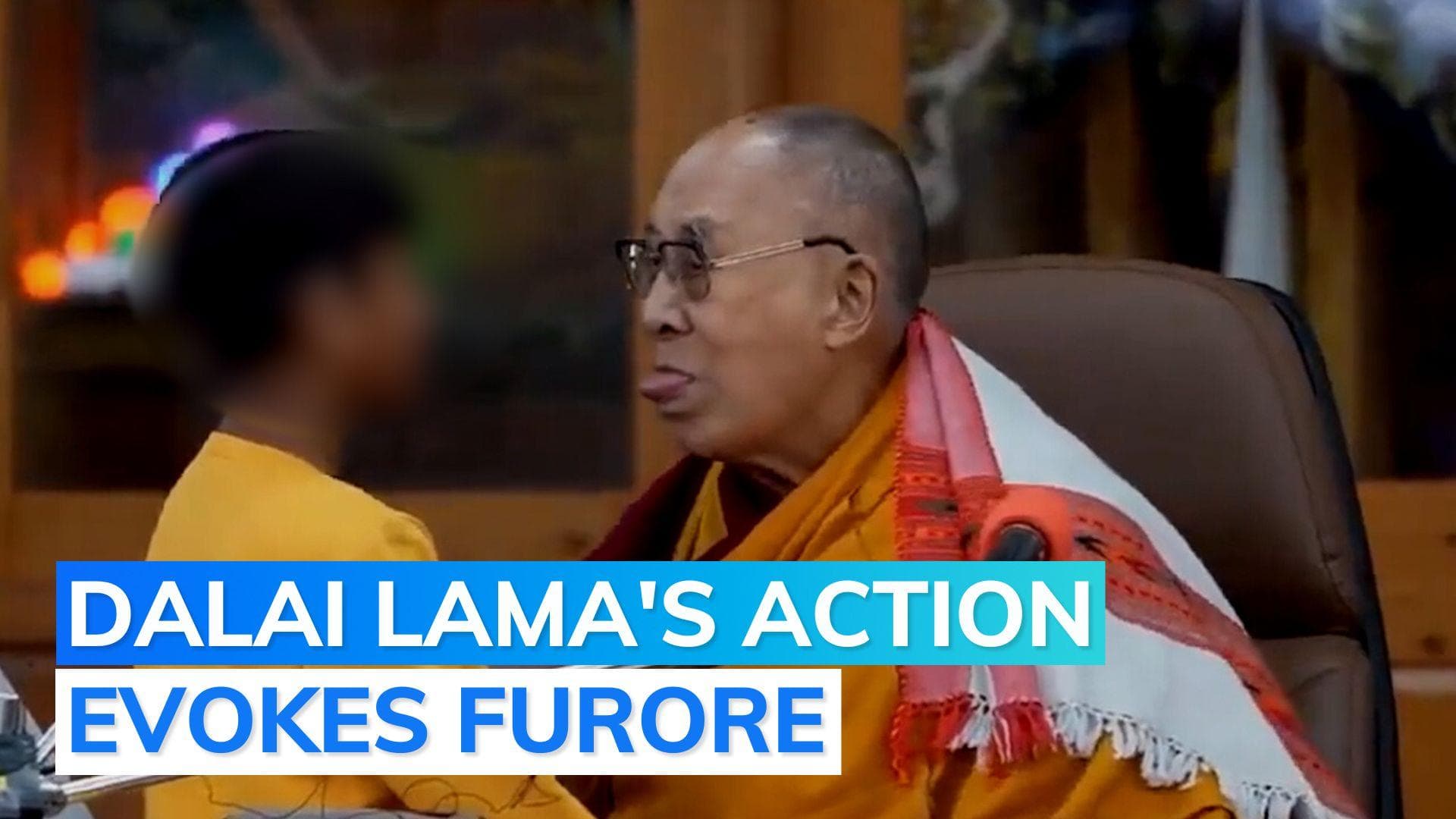 Row erupts after Dalai Lama allegedly asks child to 'suck his tongue' in a viral video