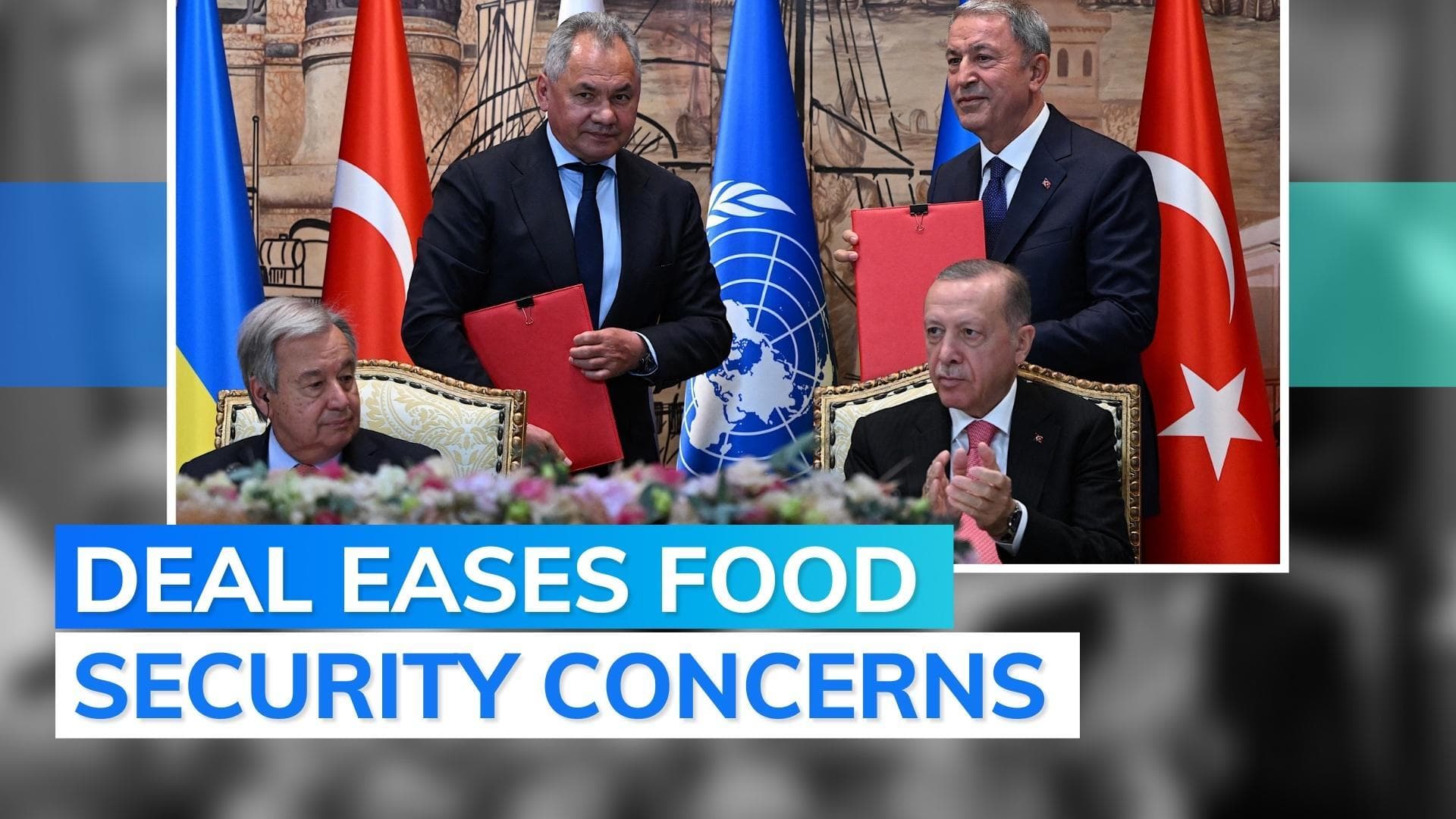 Ukraine and Russia sign UN deal to enable grain export amid war