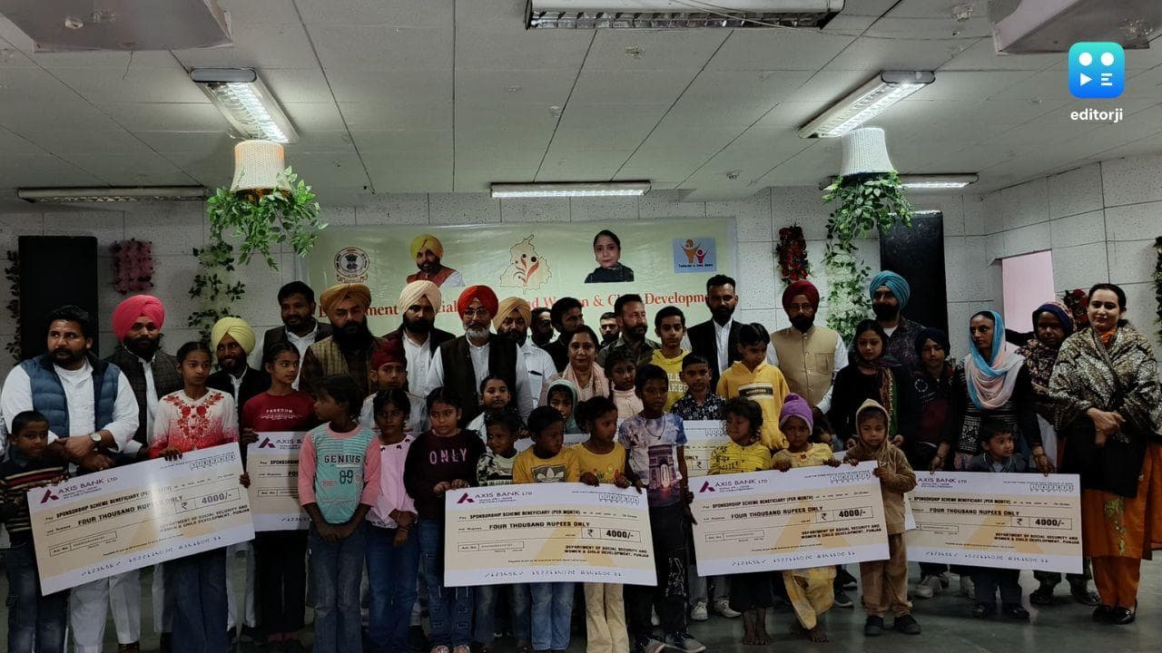 Punjab government distributes Rs 7 crore for child welfare and support