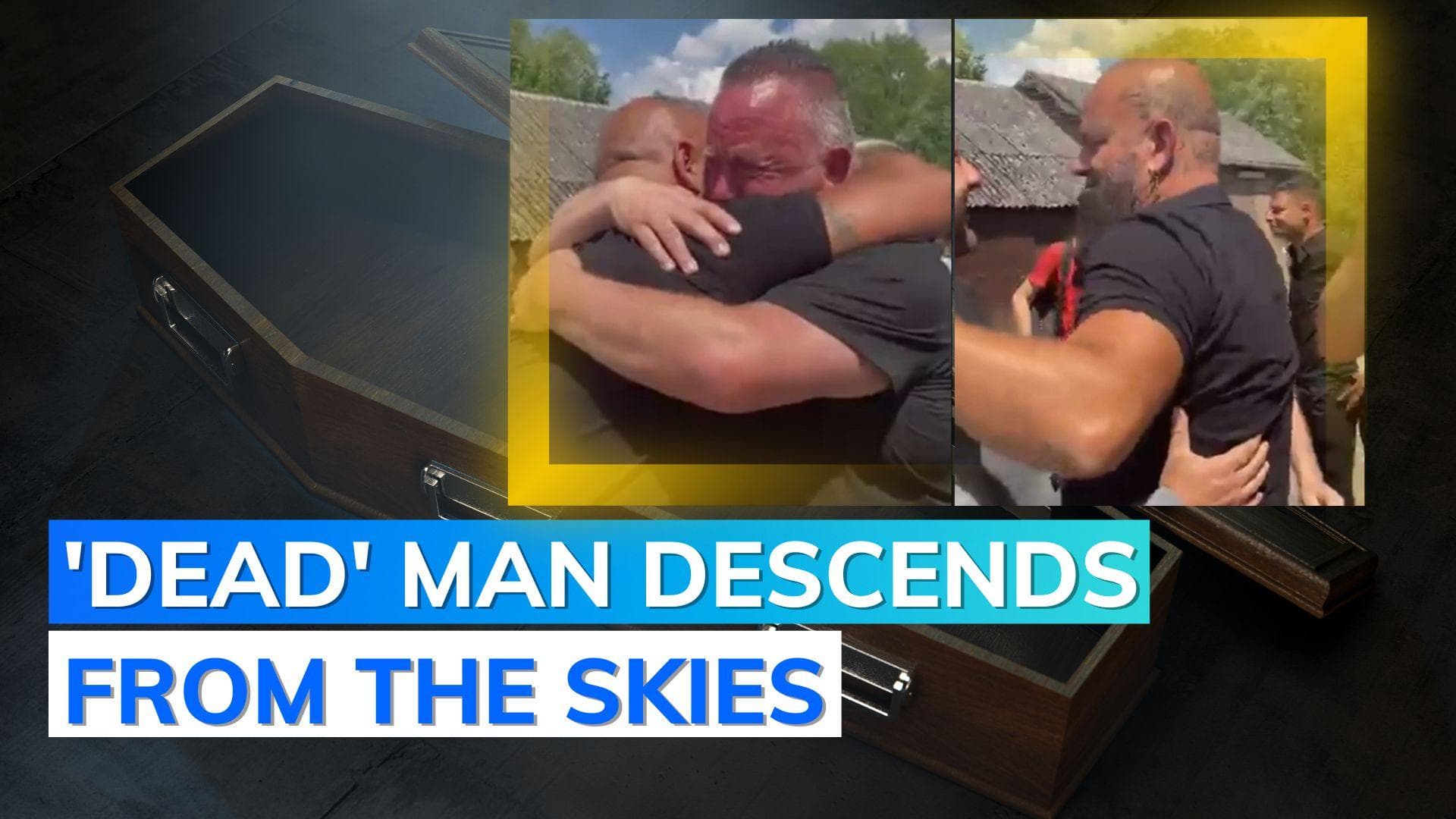 Viral: Man fakes death, takes chopper ride to his funeral