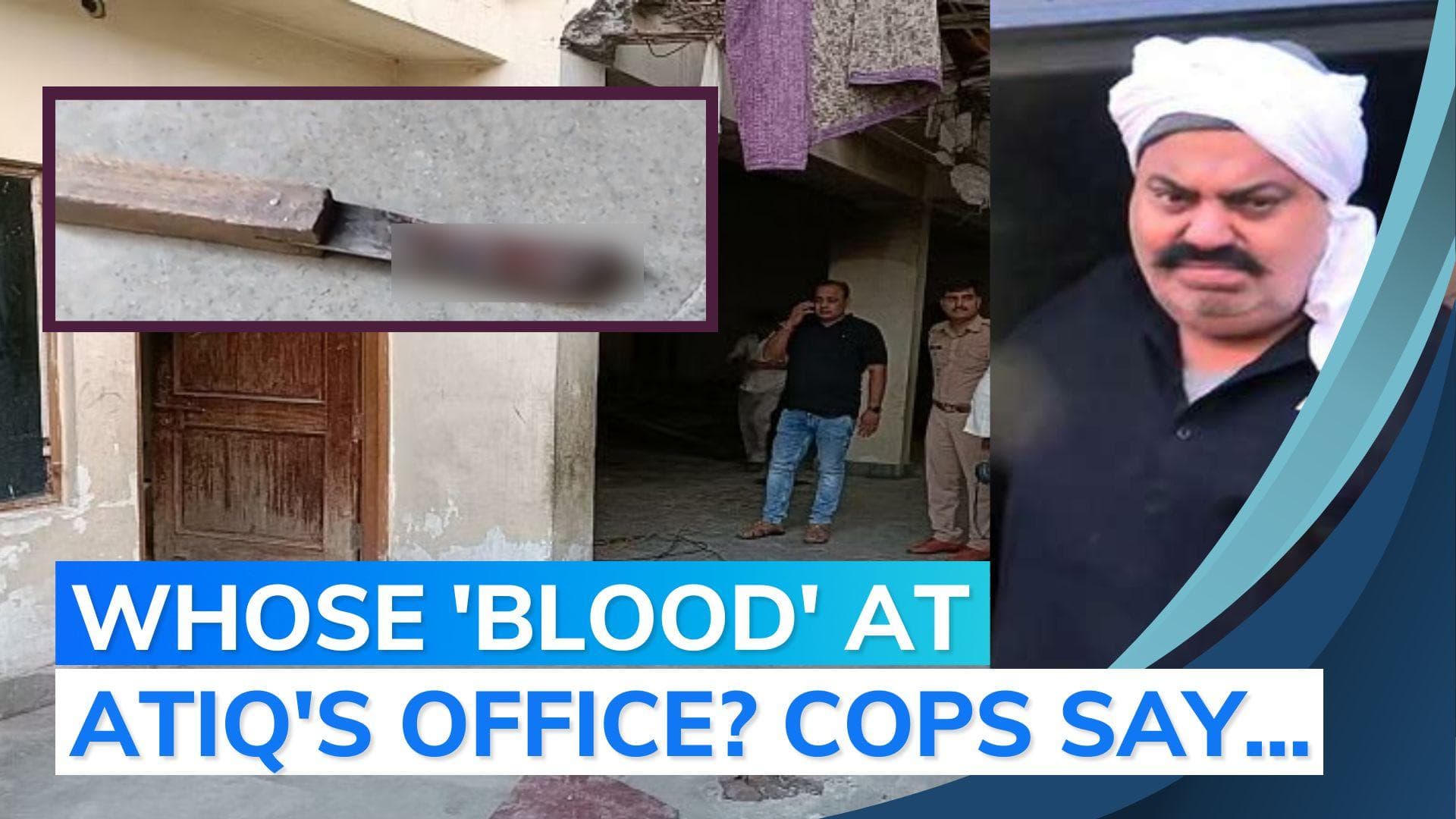 Atiq Ahmed case: cops find 'red stains', knife at partially demolished office