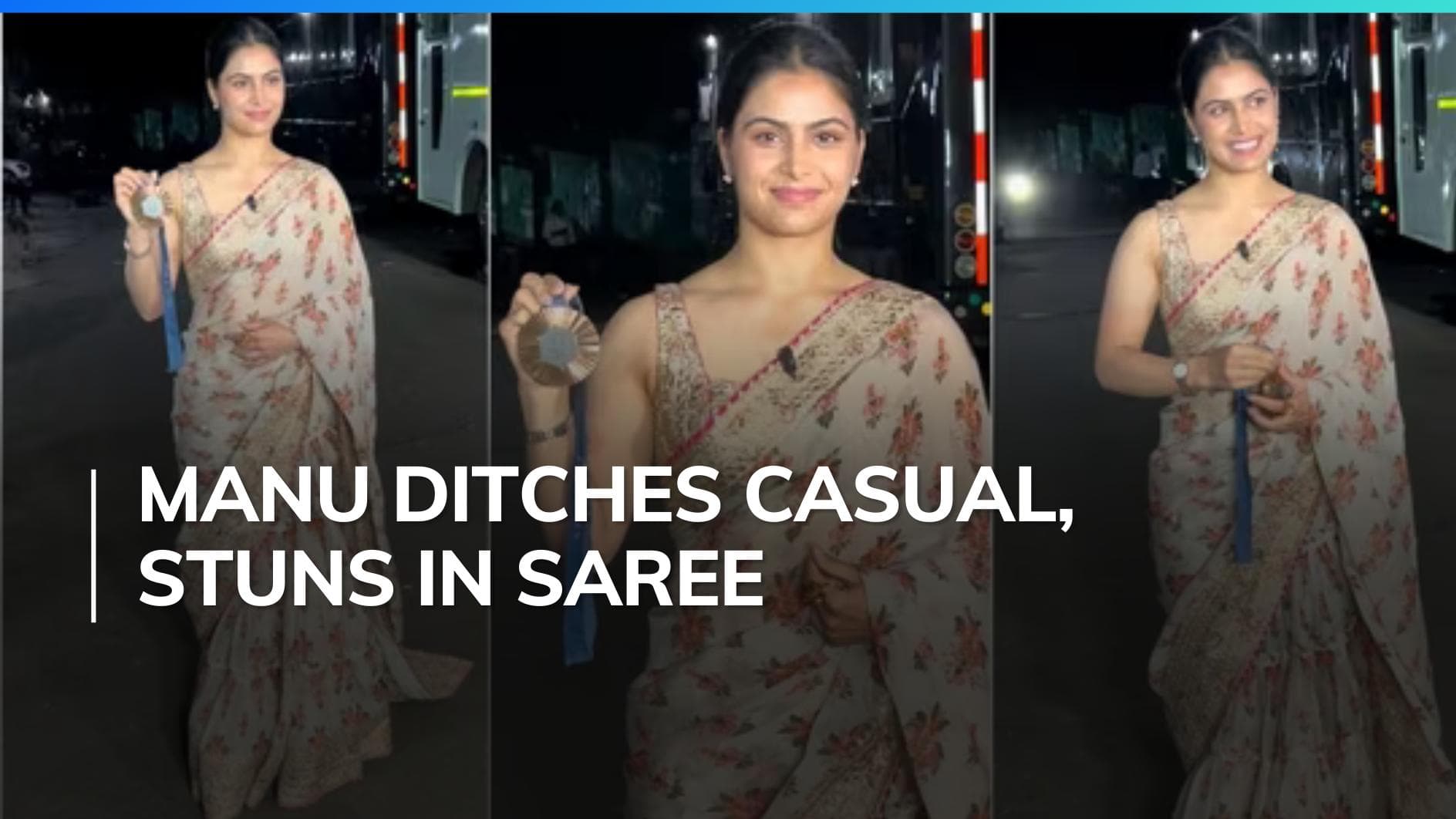 Olympic medalist Manu Bhaker opts for ₹58k saree for KBC 16 appearance, leaves netizens stunned