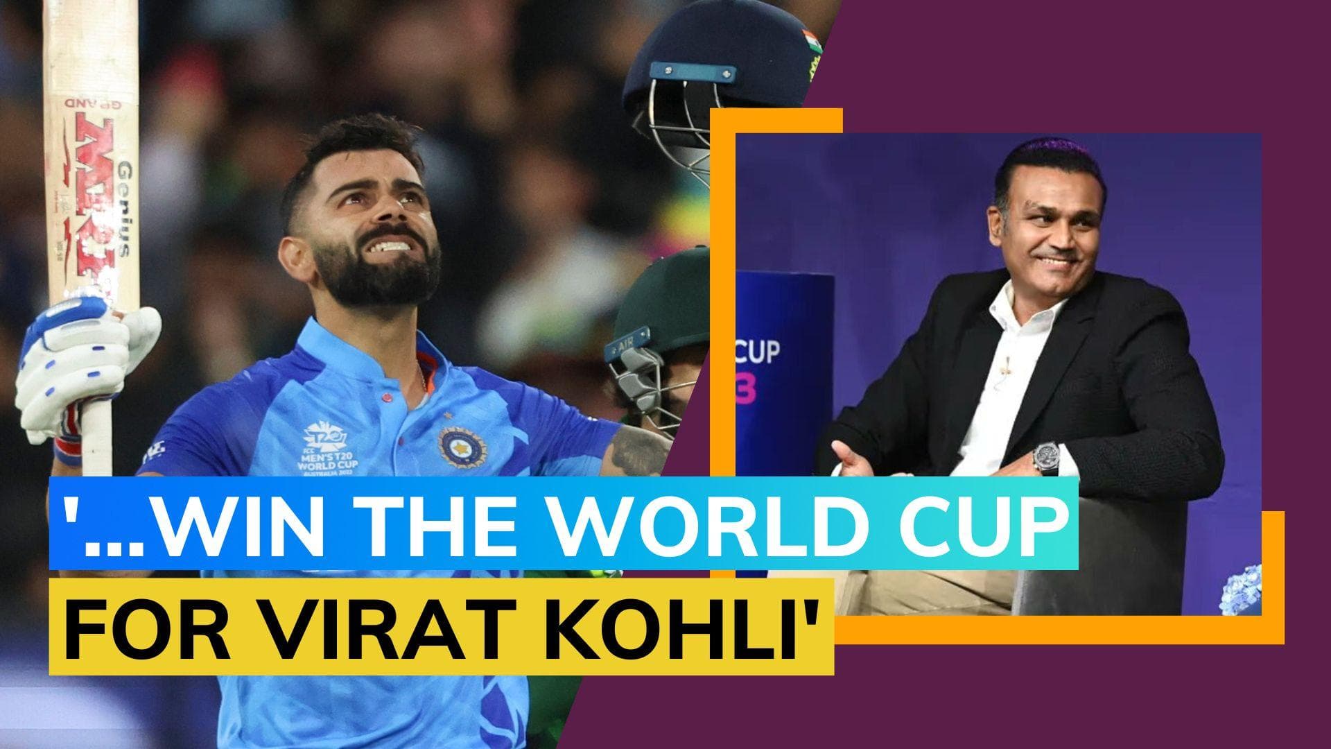 ODI World Cup 2023 schedule: Virender Sehwag wants Team India to win Trophy for Virat Kohli
