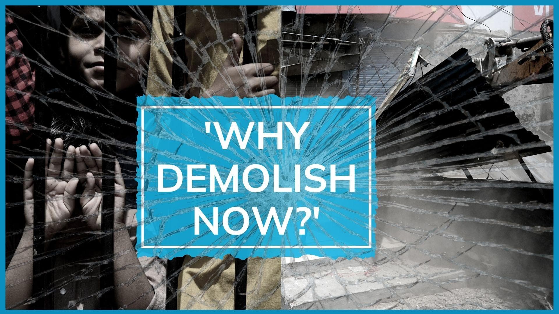 Jahangirpuri residents: we weren't given any notice about demolition