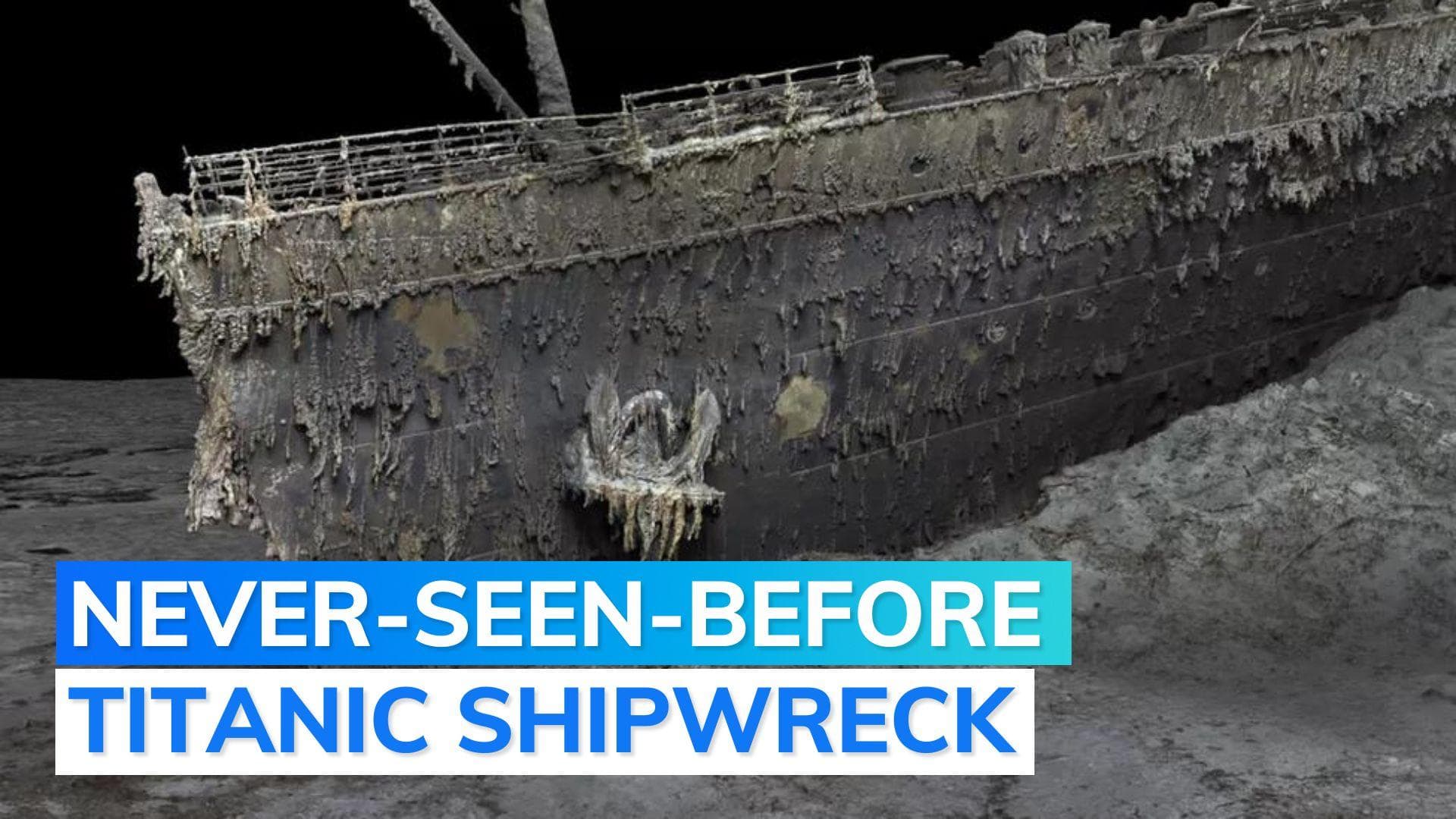 Watch: first full-size digital scan of Titanic wreck created using deep-sea imaging