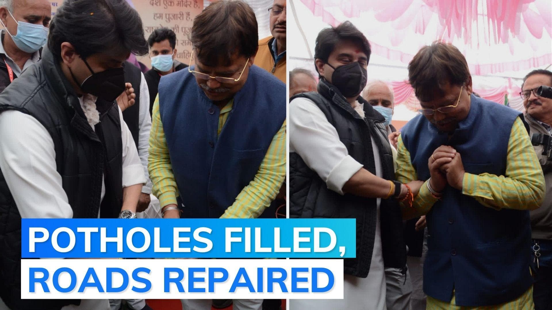 Video: MP Minister breaks 'barefoot pledge' after Scindia offers him slippers