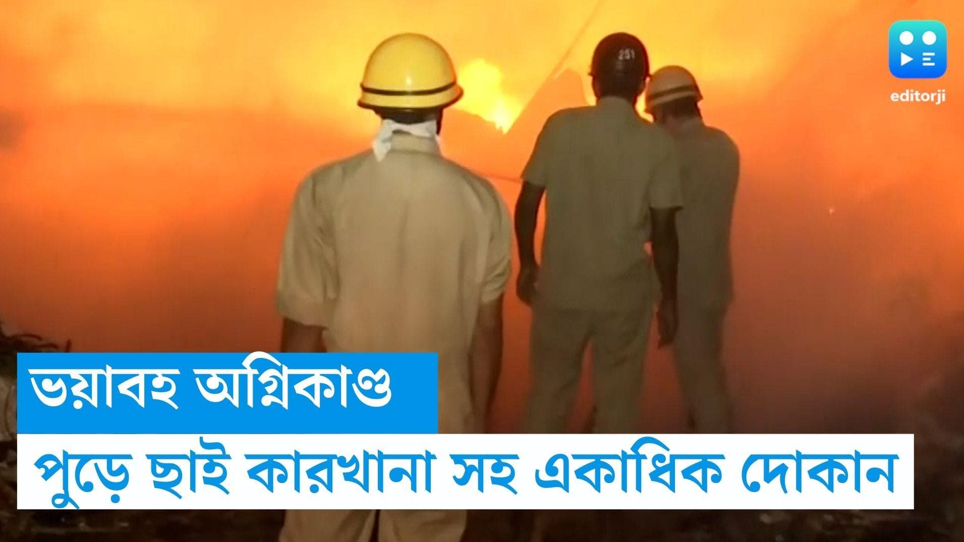 Diamond Harbour: ভোররাতে ভয়াবহ অগ্নিকাণ্ডে পুড়ে ছাই কারখানা সহ ১৫টি দোকান, এলাকায় চামড়া পোড়া বিকট গন্ধ 