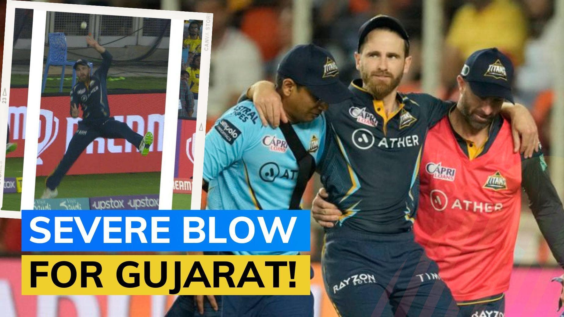 CSK vs GT: Kane Williamson suffers knee injury in IPL opener 