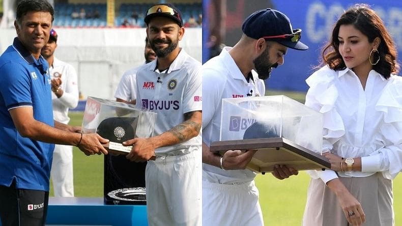 Virat Kohli felicitated on his 100th Test, here's what the ex-captain had to say