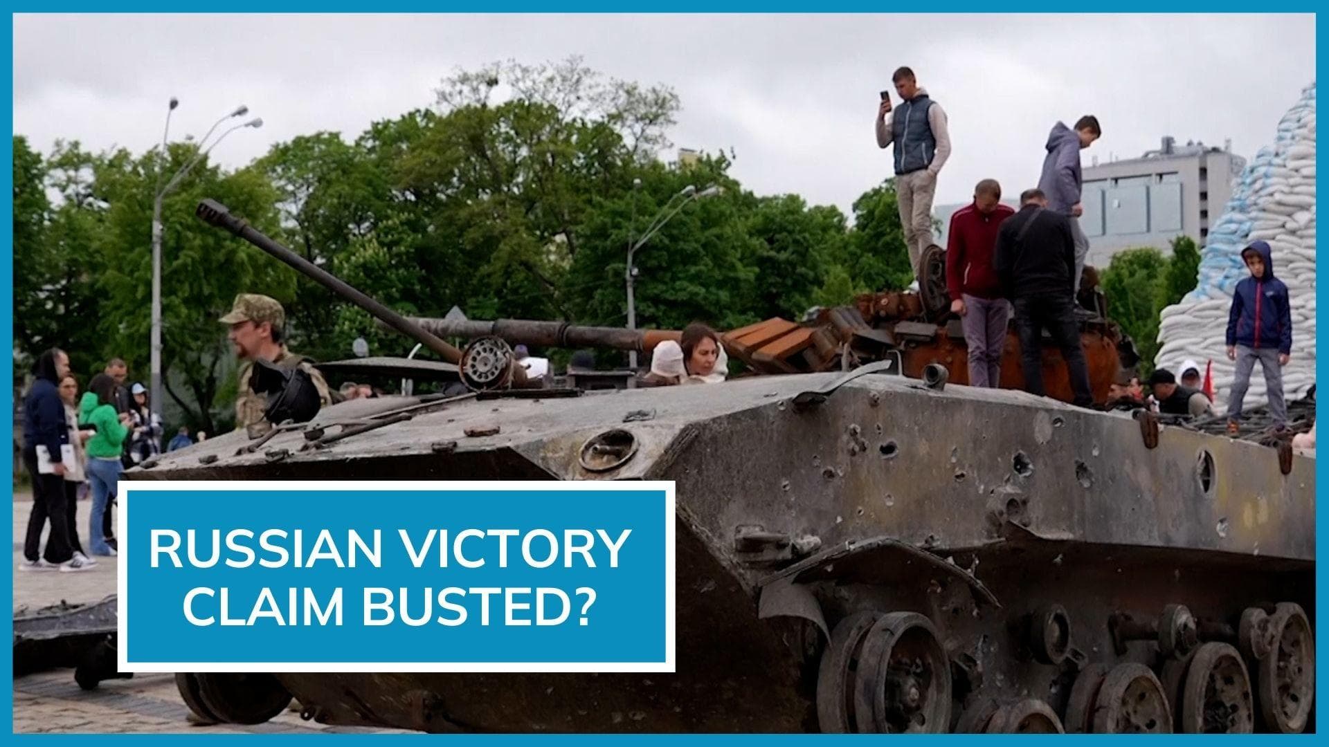 Exhibition of destroyed Russian tanks held in Kyiv | Watch