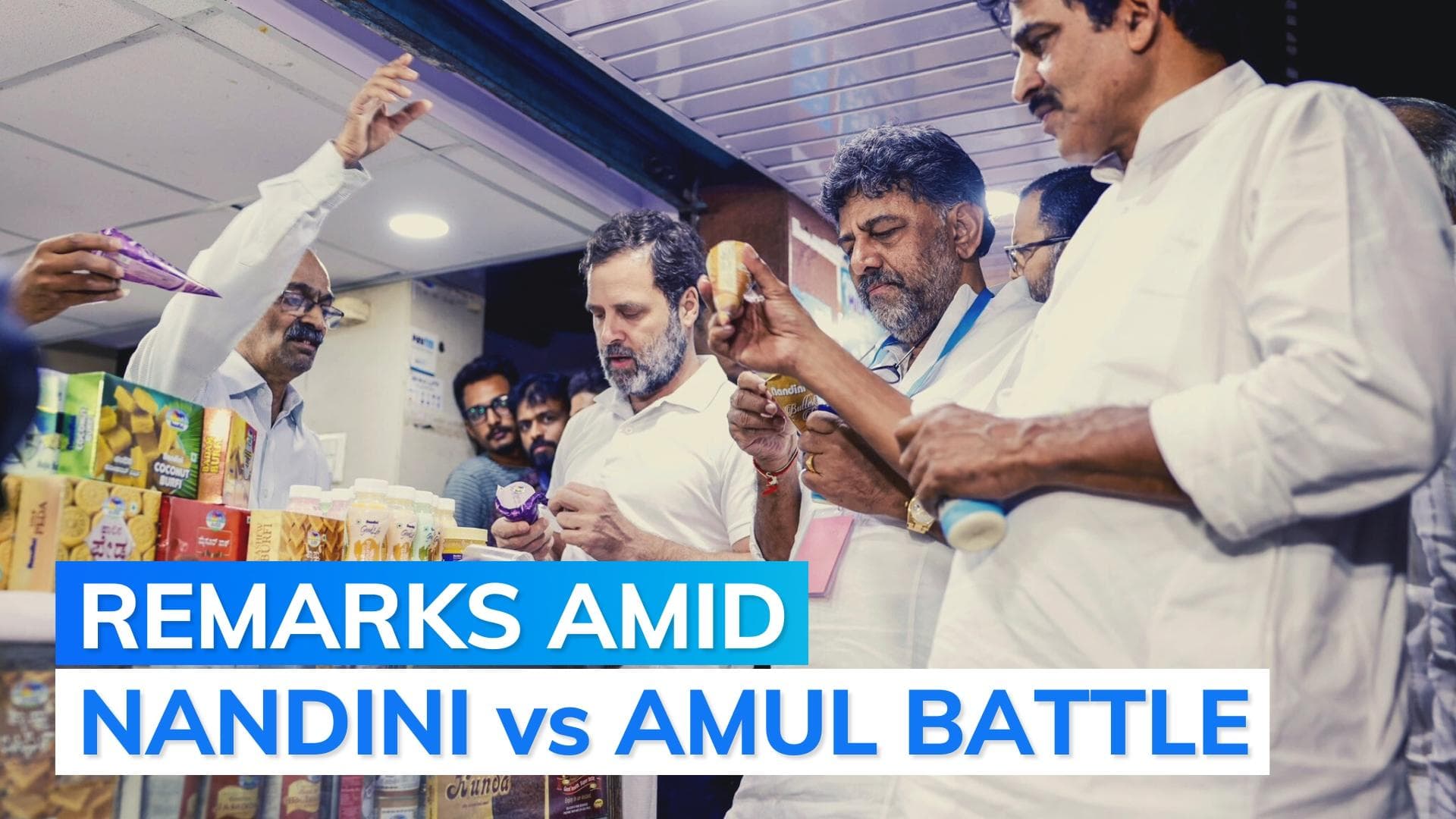 Rahul in Karnataka: Congress leader buys Nandini brand ice-cream; calls it 'the best' 