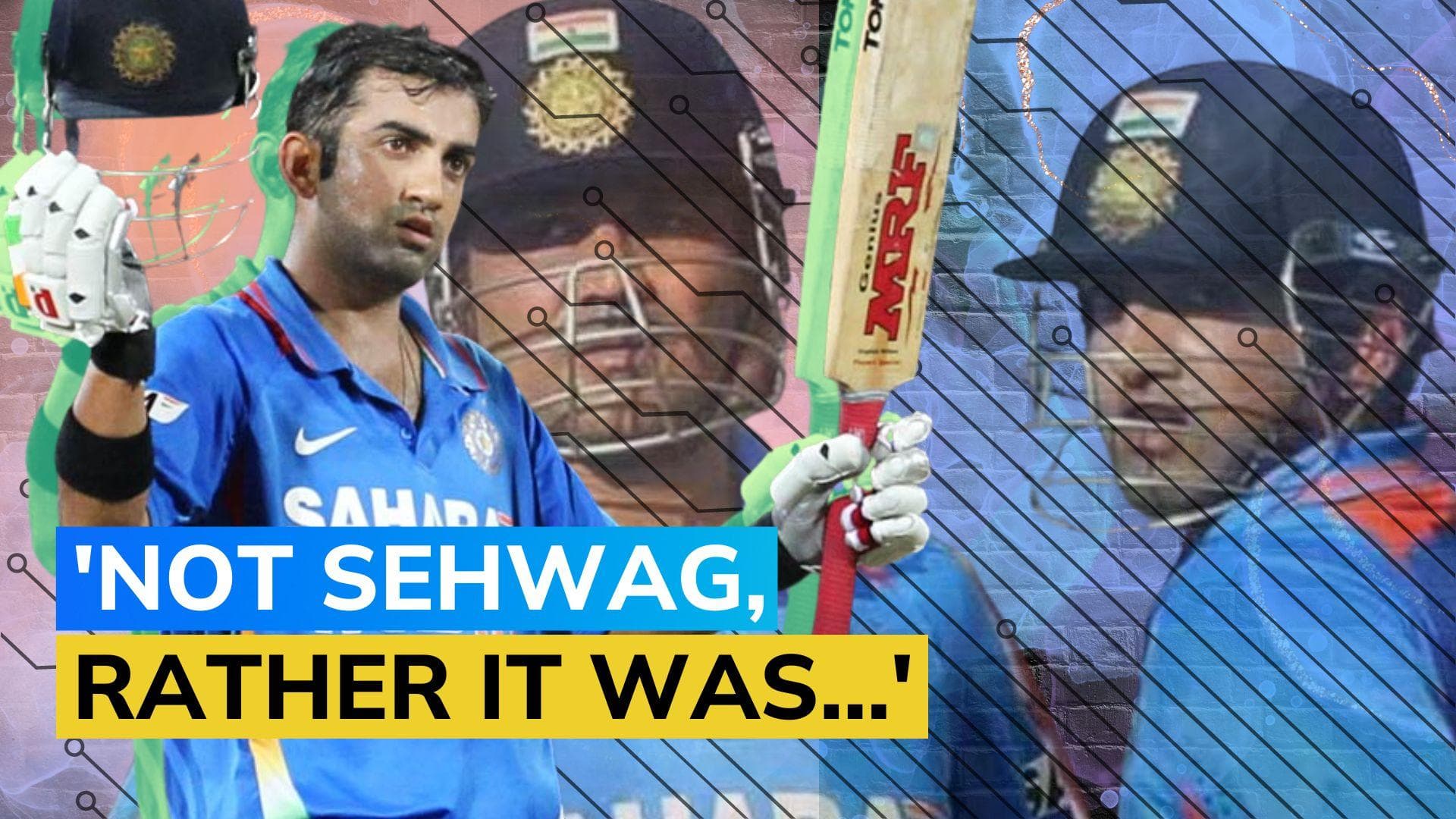 Gautam Gambhir's favourite batting partner is one who led India to several memorable victories
