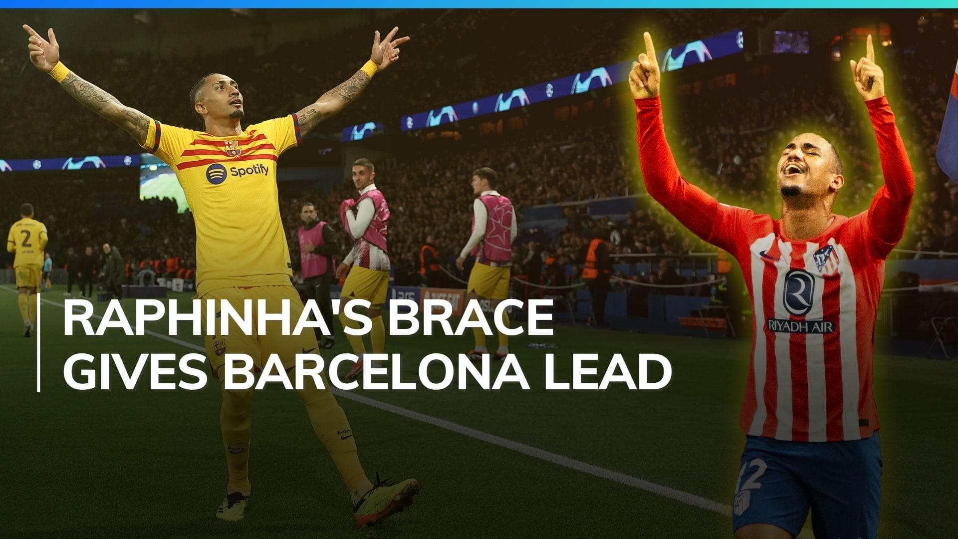 Champions League: Atletico Madrid beat Dortmund 2-1 at home, Barcelona secures win over PSG